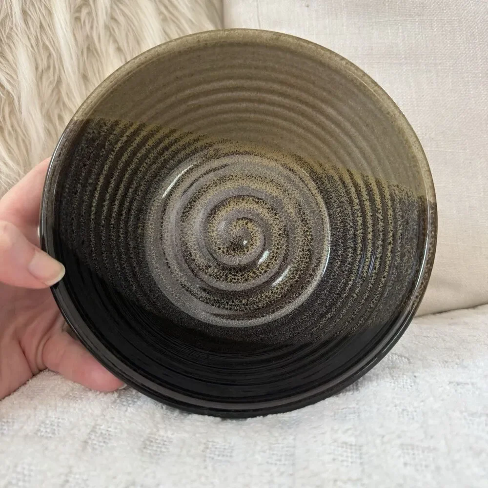 Sommerville Pottery Bowl Set of 3 Hand Thrown Studio Pulteney NY Glazed Neutral